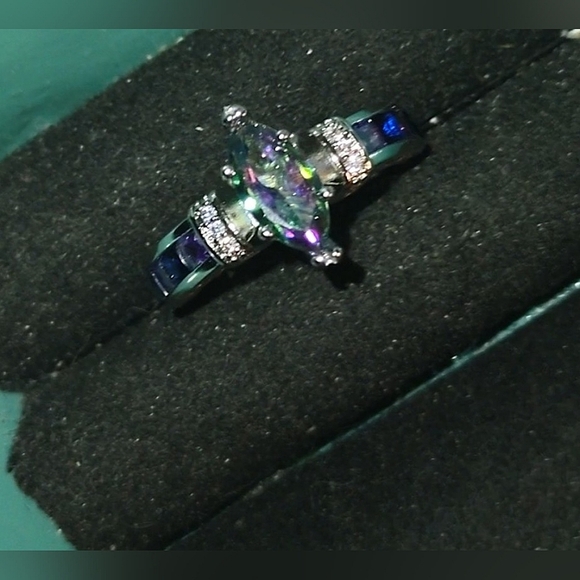 Mystic Rainbow Topaz Fashion Ring - Picture 11 of 13